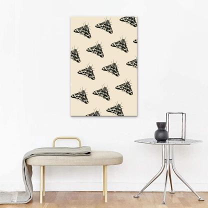 The Black Butterfly 1 Piece HD Multi Panel Canvas Wall Art Frame-Original Frame