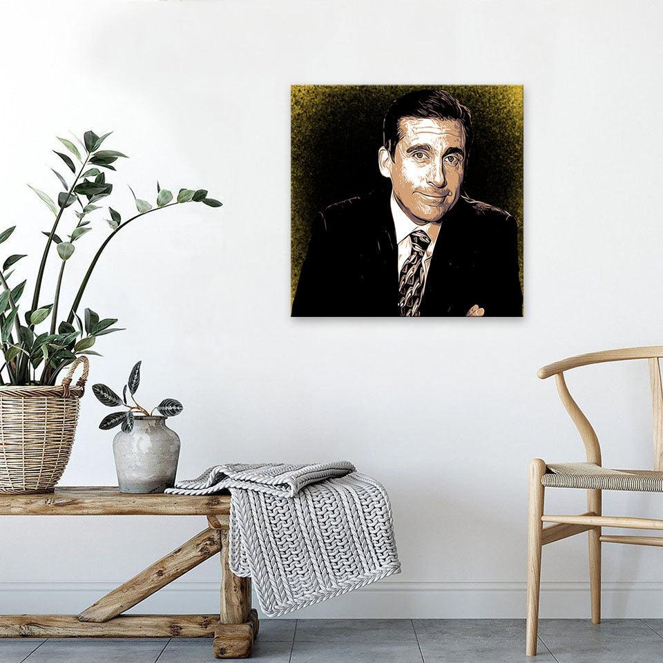 Steve Carrel 1 Piece HD Multi Panel Canvas Wall Art Frame-Original Frame