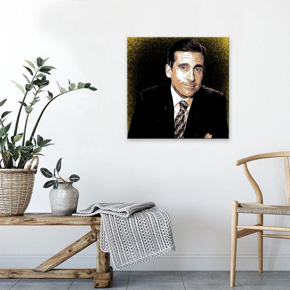 Steve Carrel 1 Piece HD Multi Panel Canvas Wall Art Frame-Original Frame