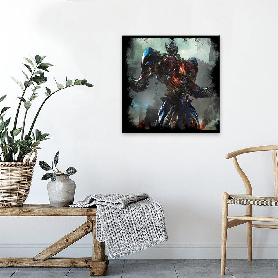 Optimus Prime Transformers 1 Piece HD Multi Panel Canvas Wall Art Frame-Original Frame