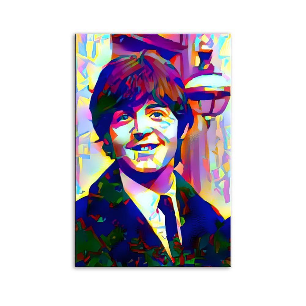 The Beatles Smile 1 Piece HD Multi Panel Canvas Wall Art Frame-Original Frame