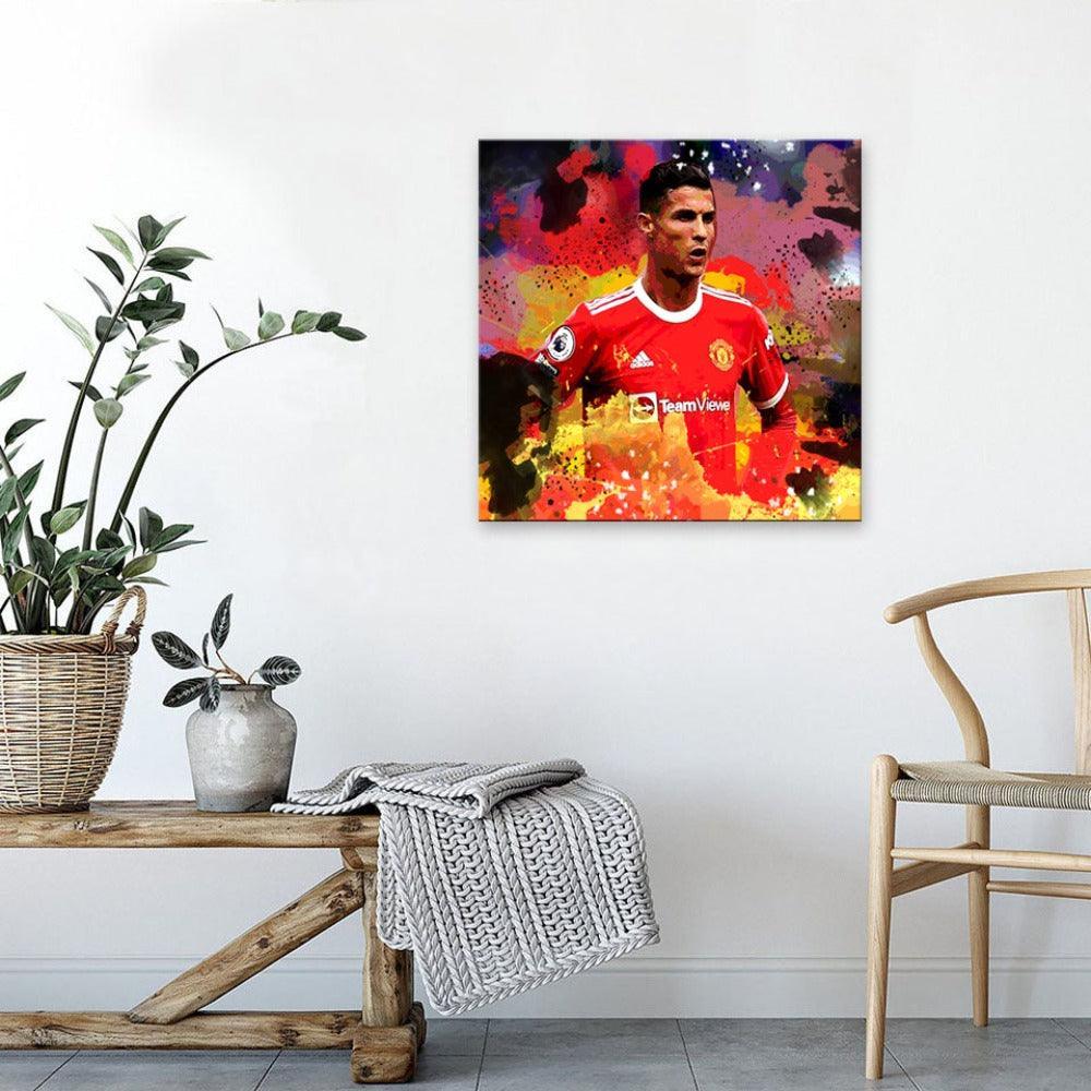 Cristiano Ronaldo 1 Piece HD Multi Panel Canvas Wall Art Frame-Original Frame