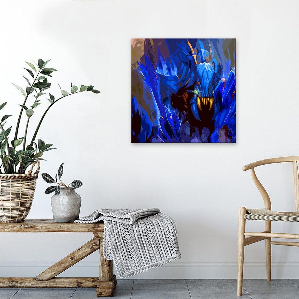 The Blue Sea Monster 1 Piece HD Multi Panel Canvas Wall Art Frame-Original Frame
