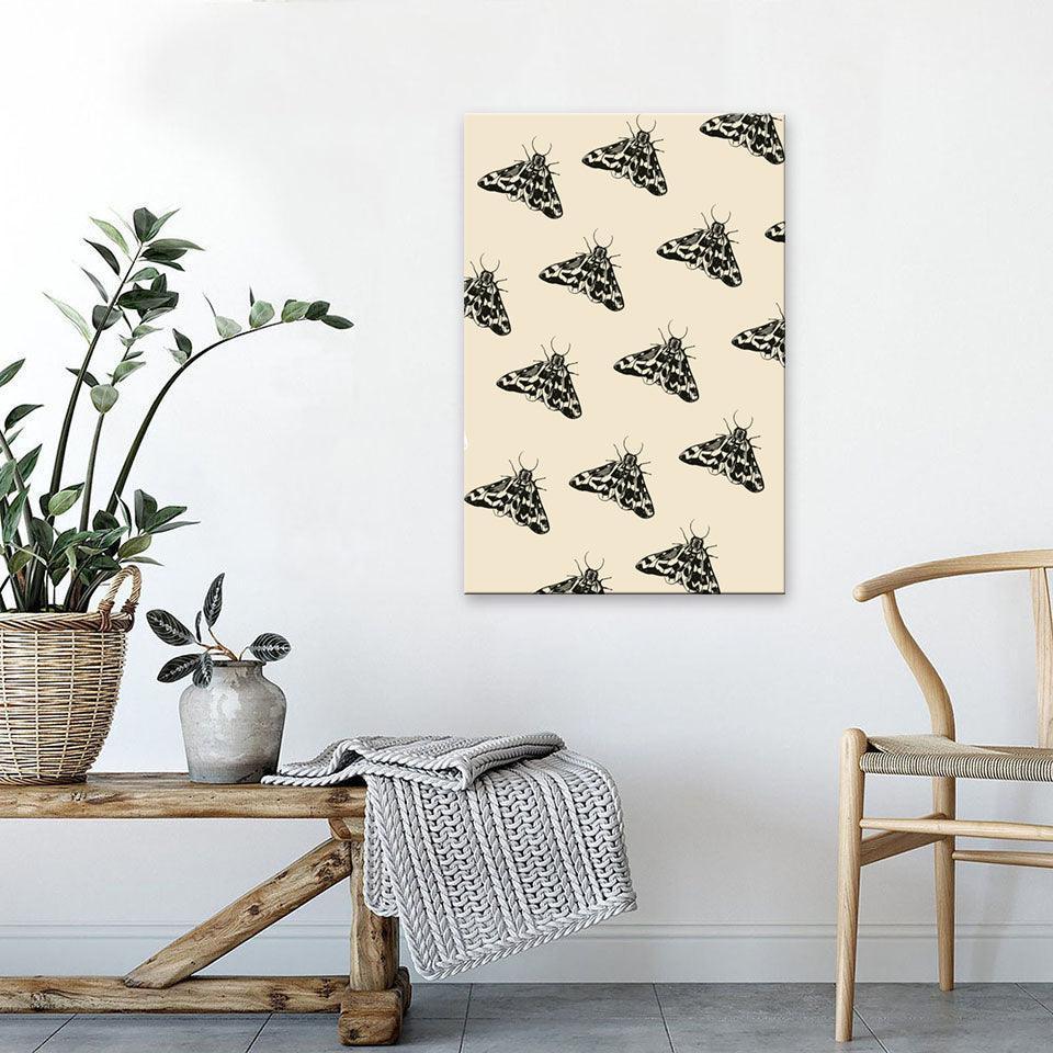 The Black Butterfly 1 Piece HD Multi Panel Canvas Wall Art Frame-Original Frame