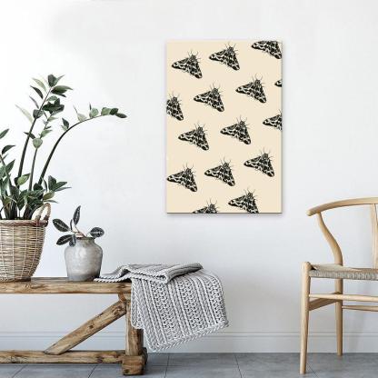 The Black Butterfly 1 Piece HD Multi Panel Canvas Wall Art Frame-Original Frame