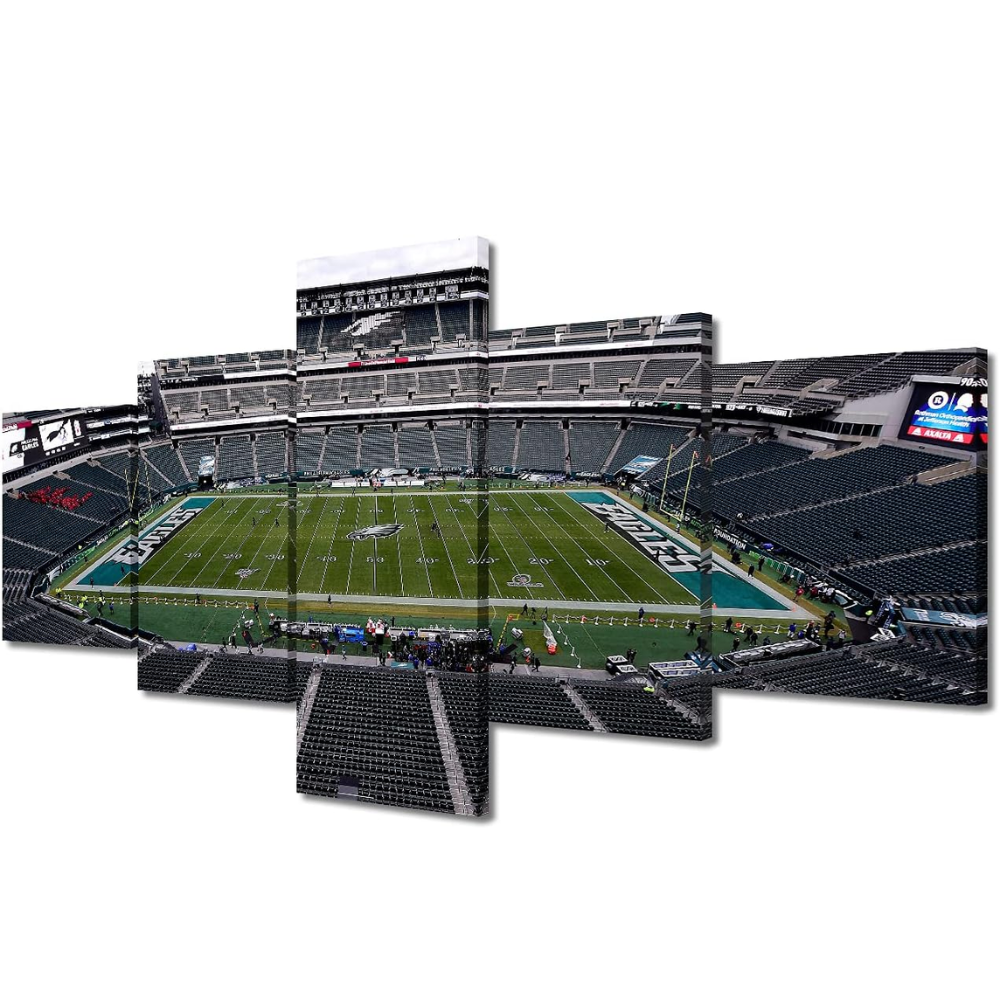 5 Pieces Lincoln Field Stadium Canvas Wall Art For Home Decor
