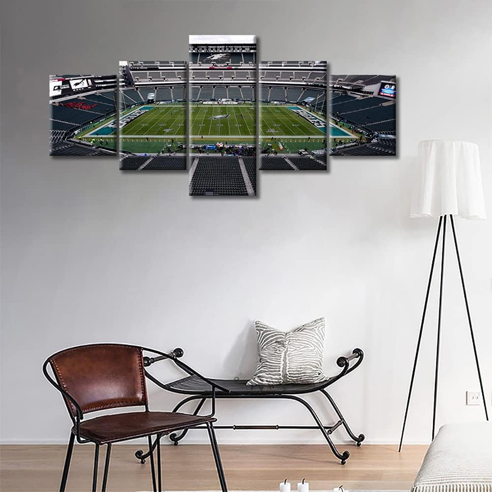 5 Pieces Lincoln Field Stadium Canvas Wall Art For Home Decor