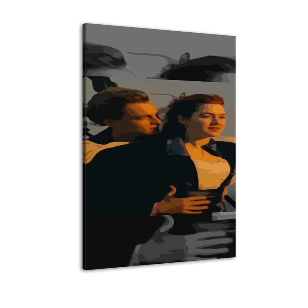The Titanic Sunset Scene 1 Piece HD Multi Panel Canvas Wall Art Frame-Original Frame