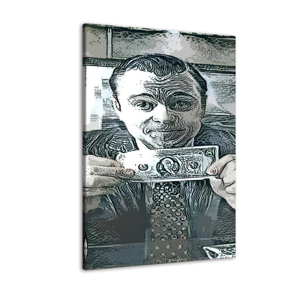 The Wolf Of Wall Street Bill 1 Piece HD Multi Panel Canvas Wall Art Frame-Original Frame