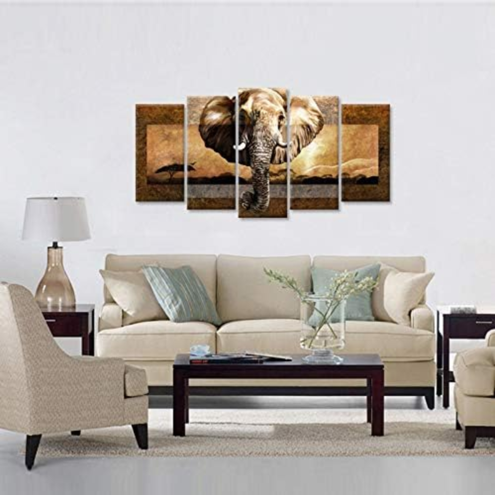 African Elephant Canvas Art