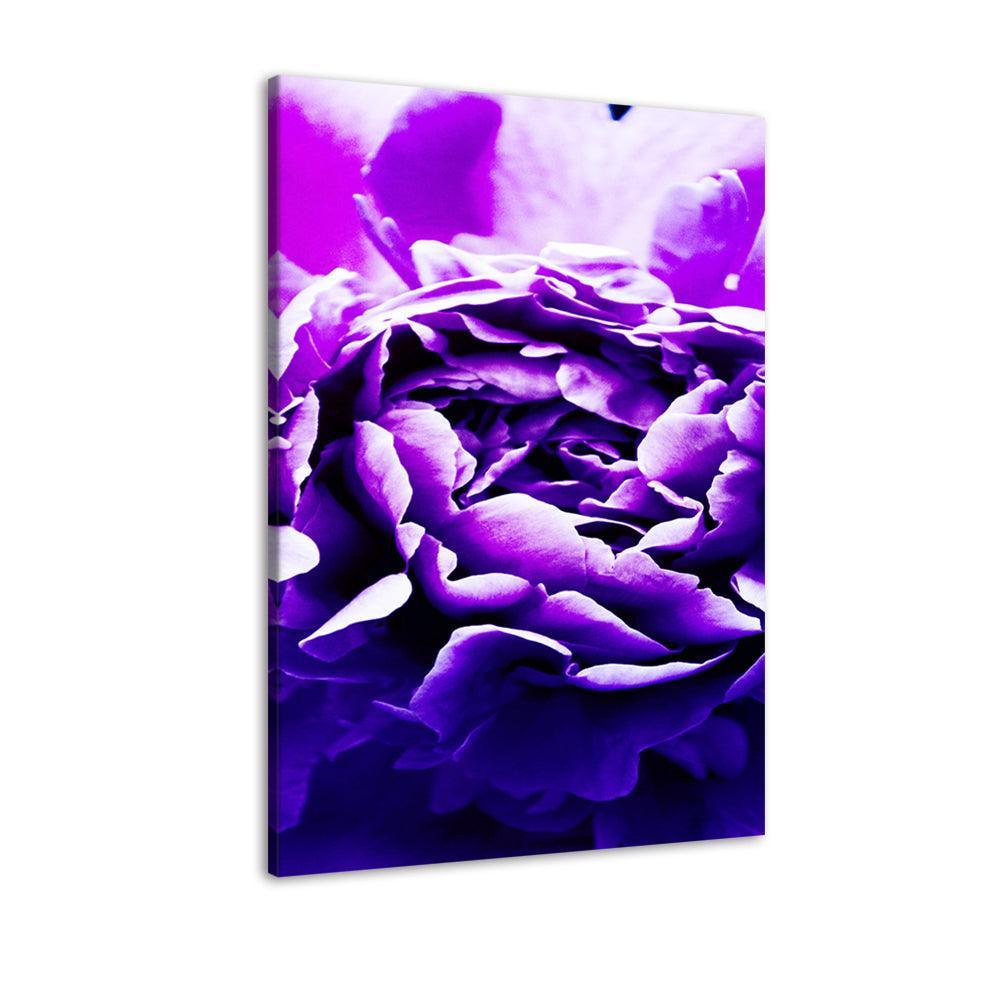 The Purple Flower 1 Piece HD Multi Panel Canvas Wall Art Frame-Original Frame