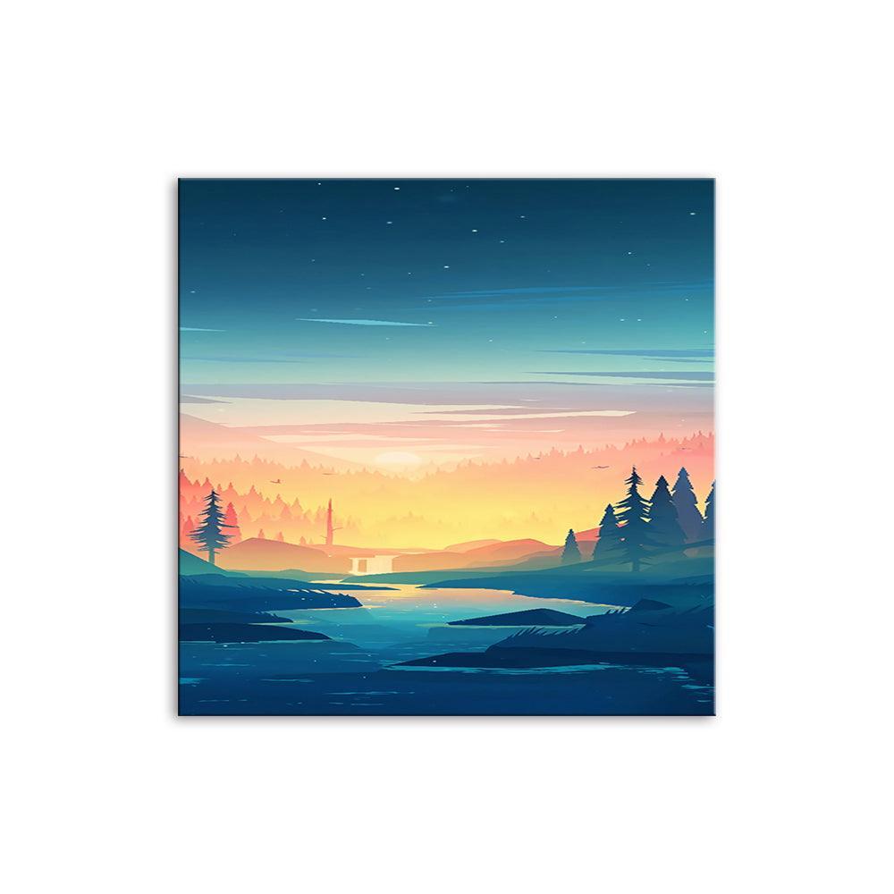 The Clear Sky 1 Piece HD Multi Panel Canvas Wall Art Frame-Original Frame