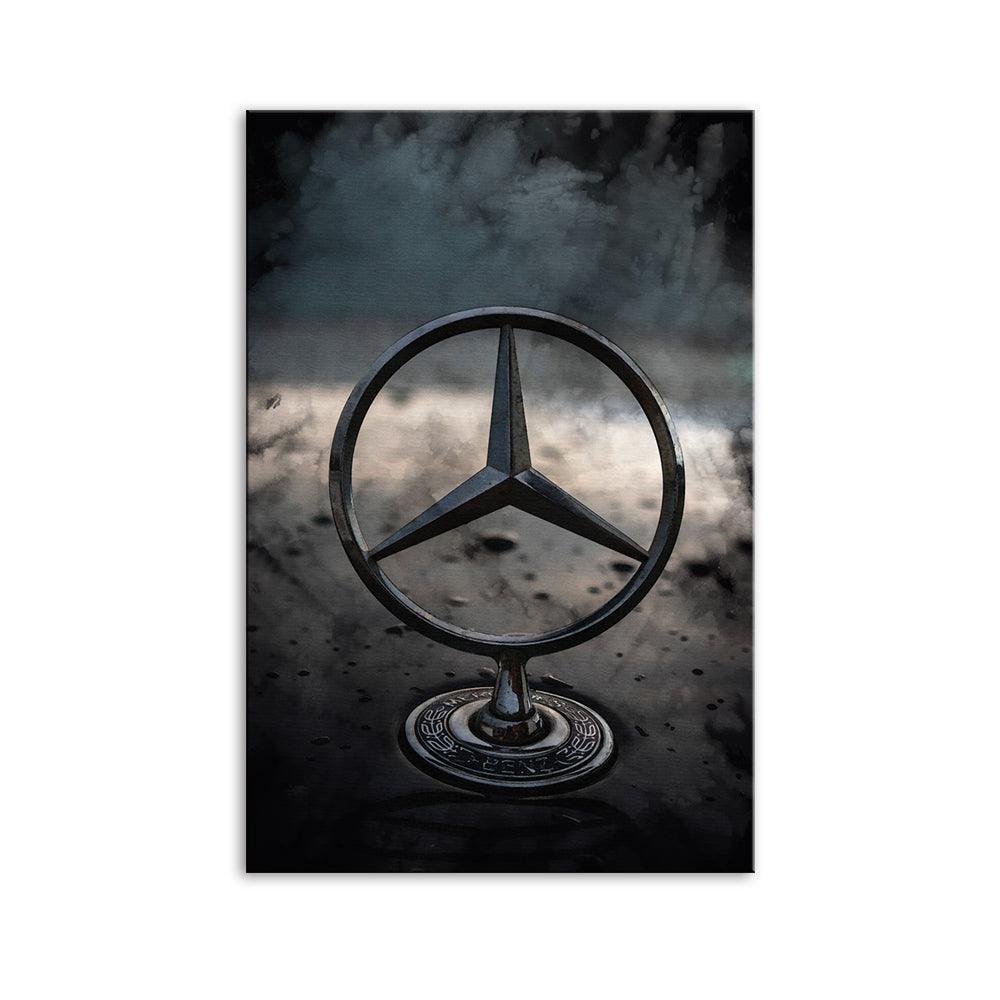 The Silver Black Car 1 Piece HD Multi Panel Canvas Wall Art Frame-Original Frame