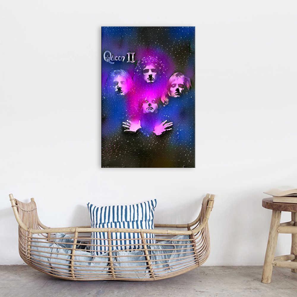 Queen The Band 1 Piece HD Multi Panel Canvas Wall Art Frame-Original Frame