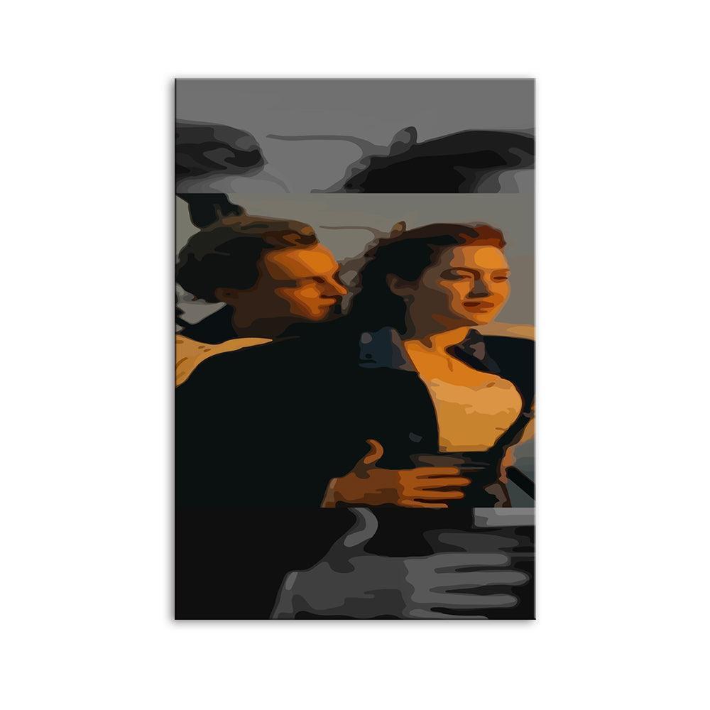 The Titanic Sunset Scene 1 Piece HD Multi Panel Canvas Wall Art Frame-Original Frame