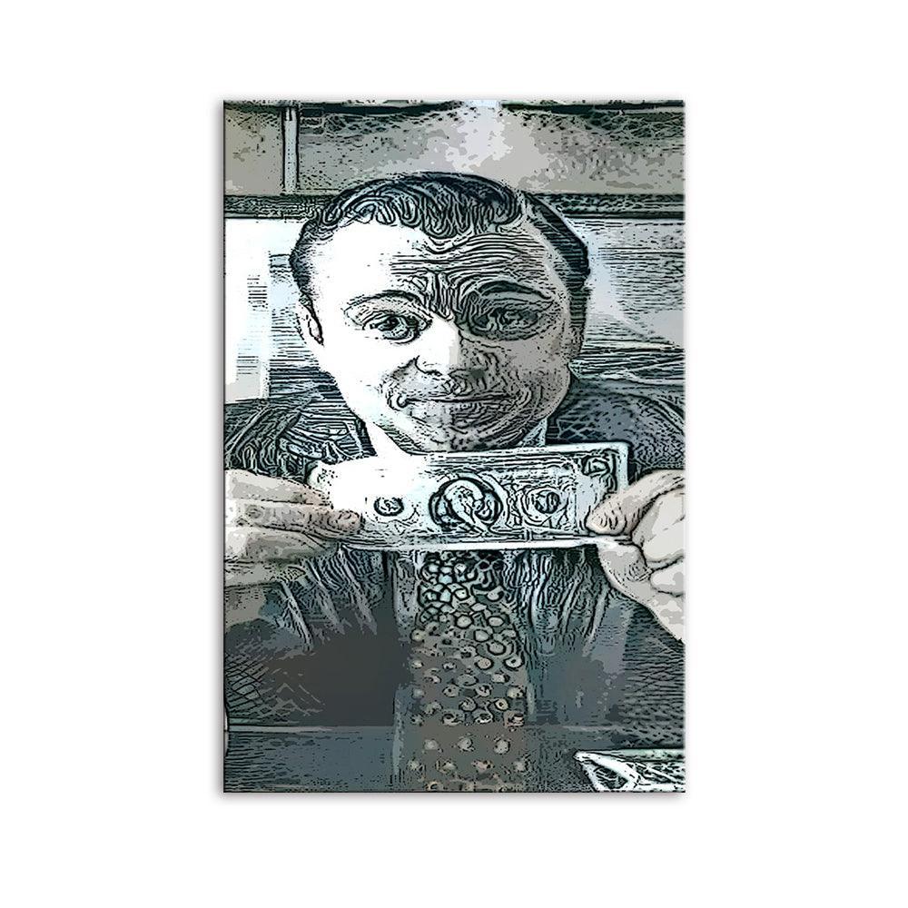 The Wolf Of Wall Street Bill 1 Piece HD Multi Panel Canvas Wall Art Frame-Original Frame