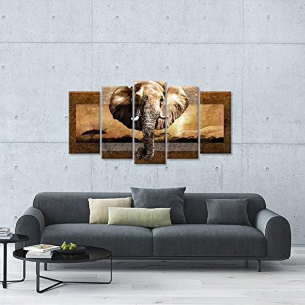African Elephant Canvas Art