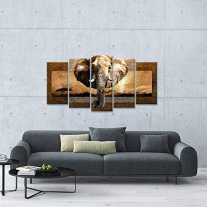 African Elephant Canvas Art