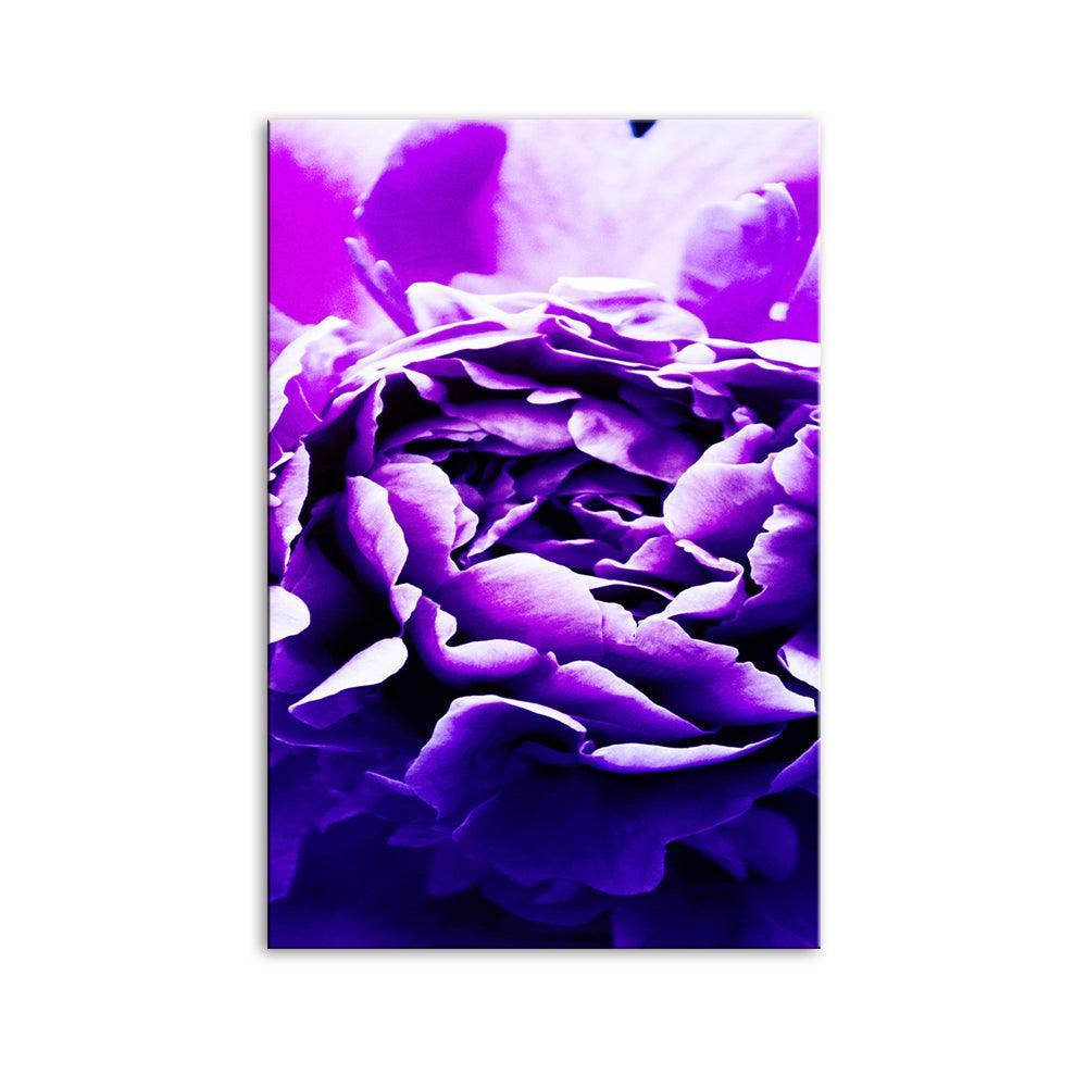 The Purple Flower 1 Piece HD Multi Panel Canvas Wall Art Frame-Original Frame