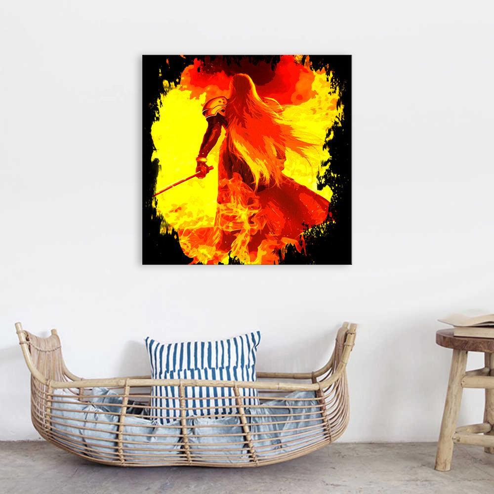 The Red Empress 1 Piece HD Multi Panel Canvas Wall Art Frame-Original Frame