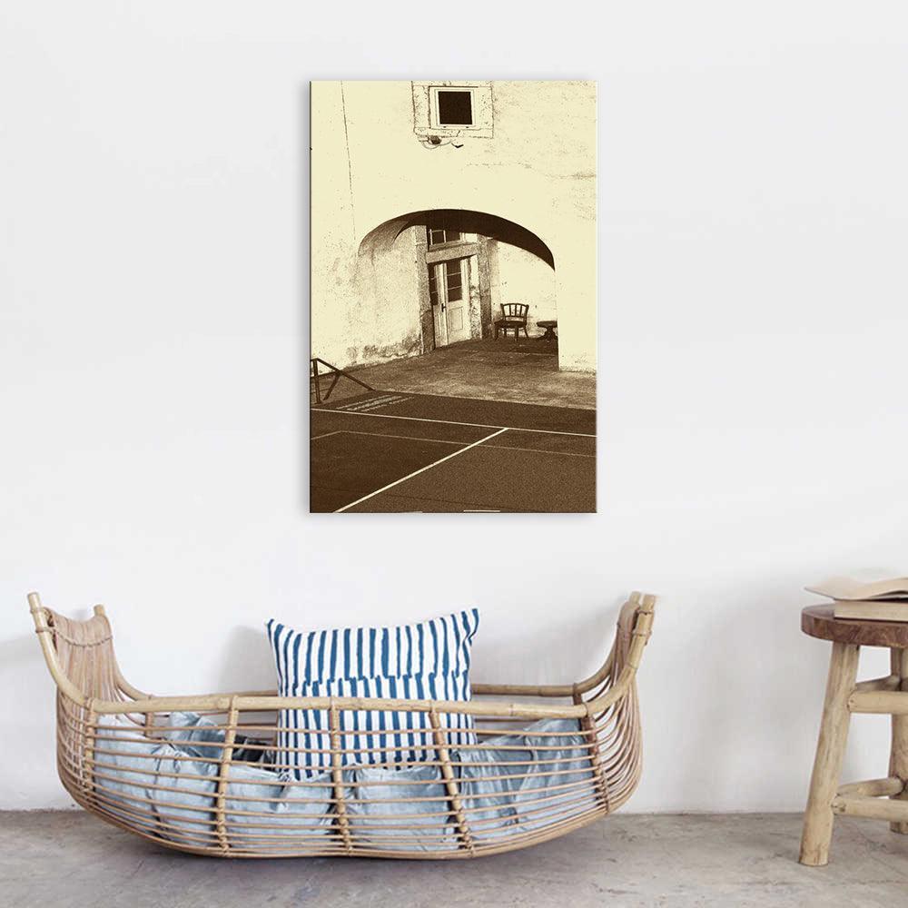 The Vintage Chair 1 Piece HD Multi Panel Canvas Wall Art Frame-Original Frame