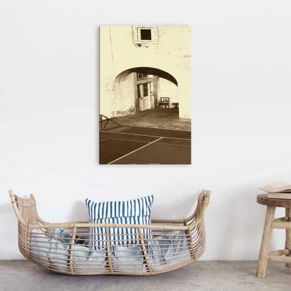 The Vintage Chair 1 Piece HD Multi Panel Canvas Wall Art Frame-Original Frame
