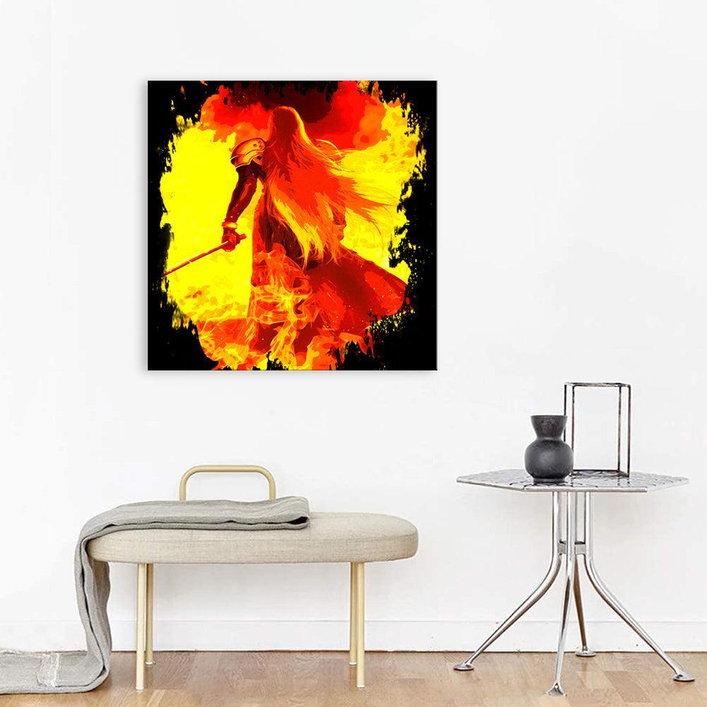 The Red Empress 1 Piece HD Multi Panel Canvas Wall Art Frame-Original Frame