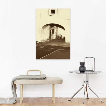 The Vintage Chair 1 Piece HD Multi Panel Canvas Wall Art Frame-Original Frame