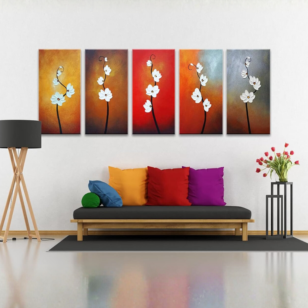 [Copy]Full Moon Ocean Canvas Art 5 Piece Wall Decor