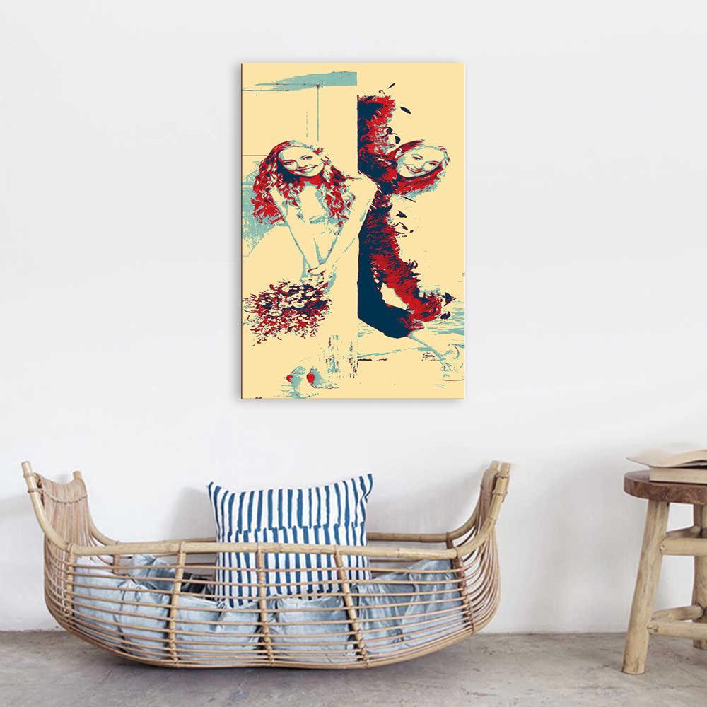 Sophie And Donna Mamma Mia 1 Piece HD Multi Panel Canvas Wall Art Frame-Original Frame