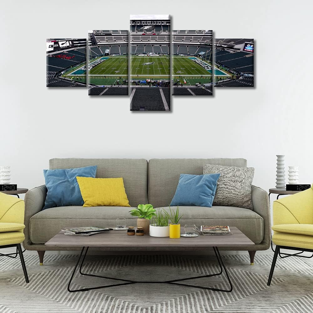 5 Pieces Lincoln Field Stadium Canvas Wall Art For Home Decor