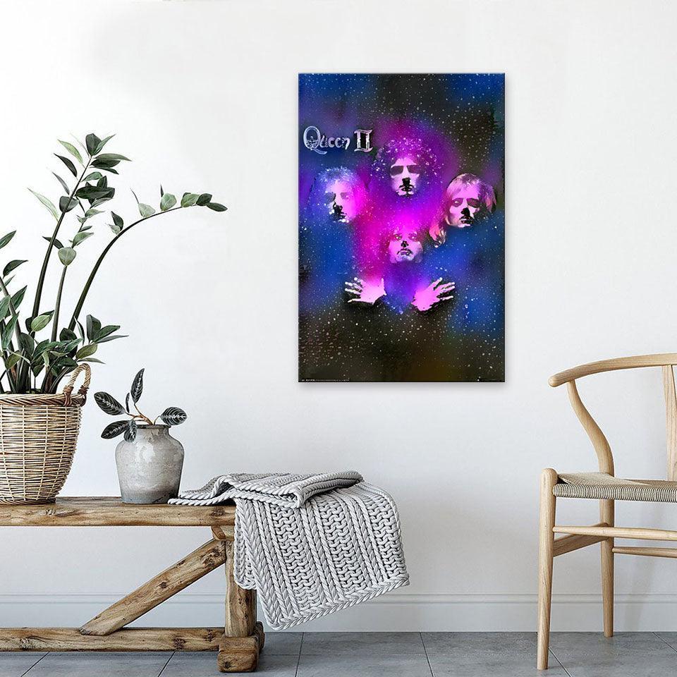 Queen The Band 1 Piece HD Multi Panel Canvas Wall Art Frame-Original Frame