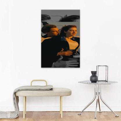 The Titanic Sunset Scene 1 Piece HD Multi Panel Canvas Wall Art Frame-Original Frame