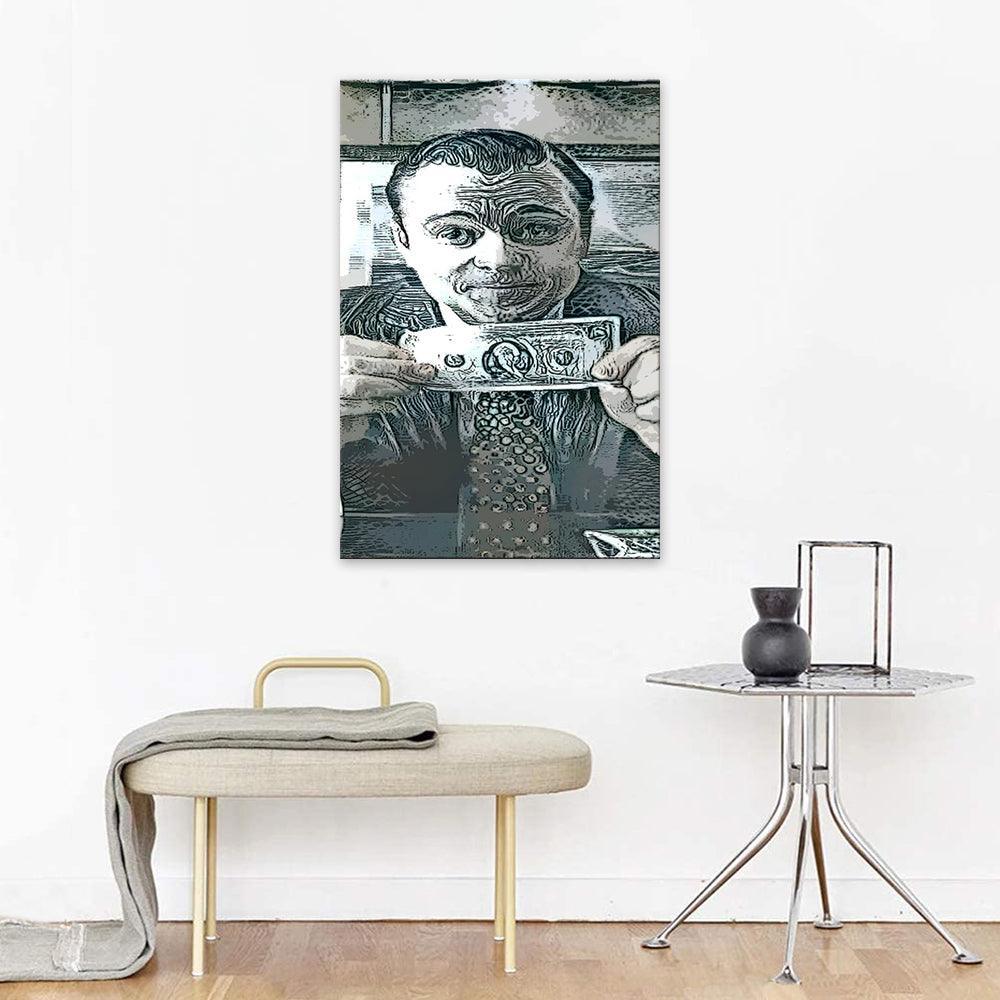 The Wolf Of Wall Street Bill 1 Piece HD Multi Panel Canvas Wall Art Frame-Original Frame