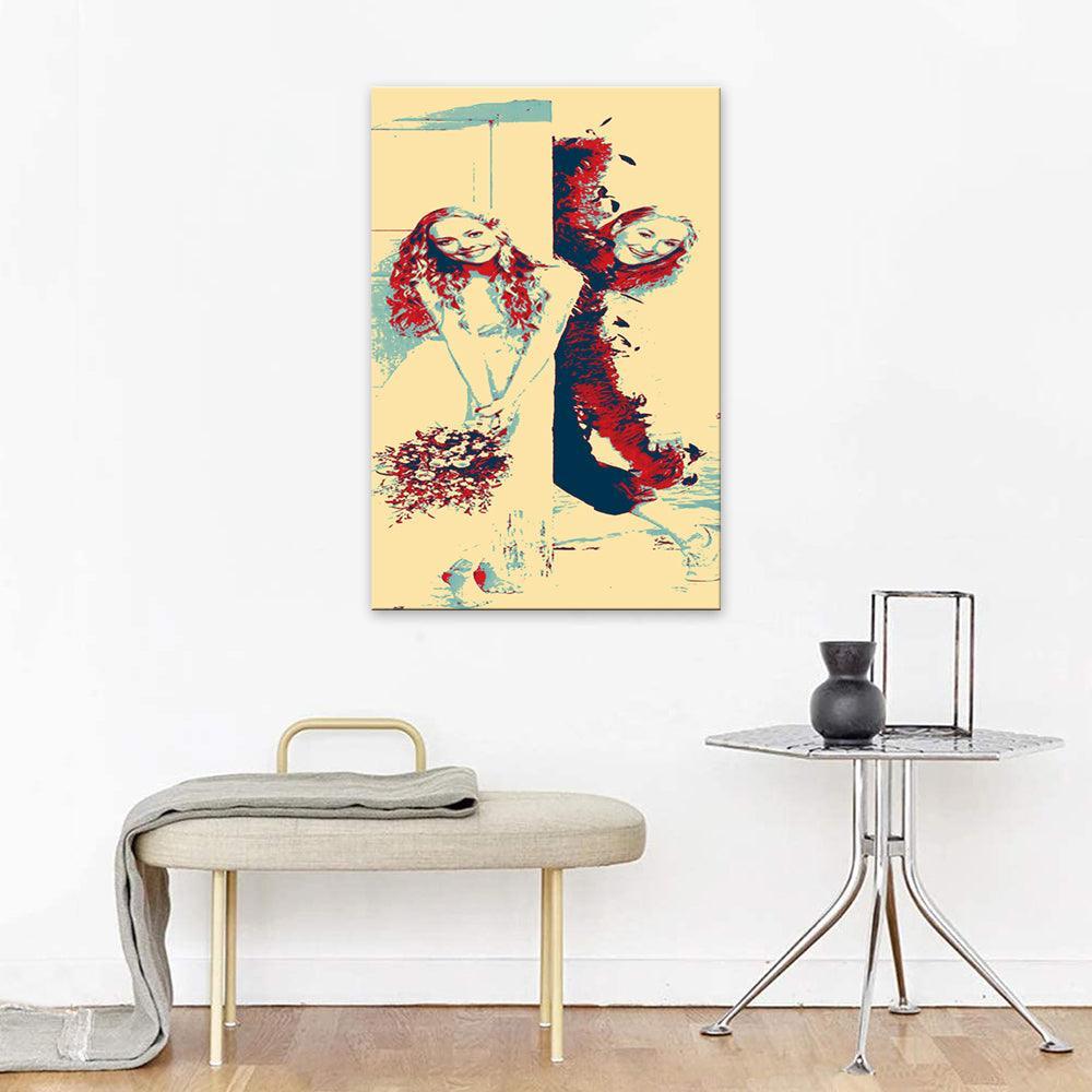 Sophie And Donna Mamma Mia 1 Piece HD Multi Panel Canvas Wall Art Frame-Original Frame