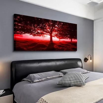 1 Piece Abstract Beach Canvas Wall Art Landscape Art Set-Original Frame