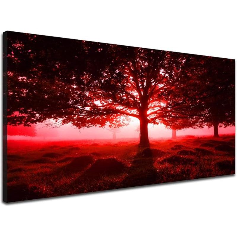 1 Piece Abstract Beach Canvas Wall Art Landscape Art Set-Original Frame