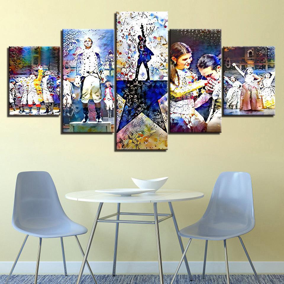 The Musical 5 Piece HD Multi Panel Canvas Wall Art Frame-Original Frame