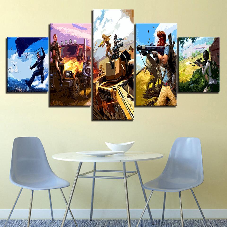 The Extreme Race Team 5 Piece HD Multi Panel Canvas Wall Art Frame-Original Frame