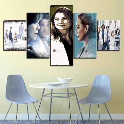 TV Series 5 Piece HD Multi Panel Canvas Wall Art-Original Frame