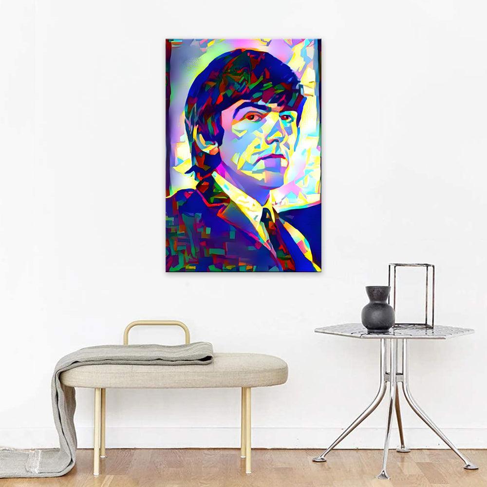 Abstract Beatles 1 Piece HD Multi Panel Canvas Wall Art Frame-Original Frame