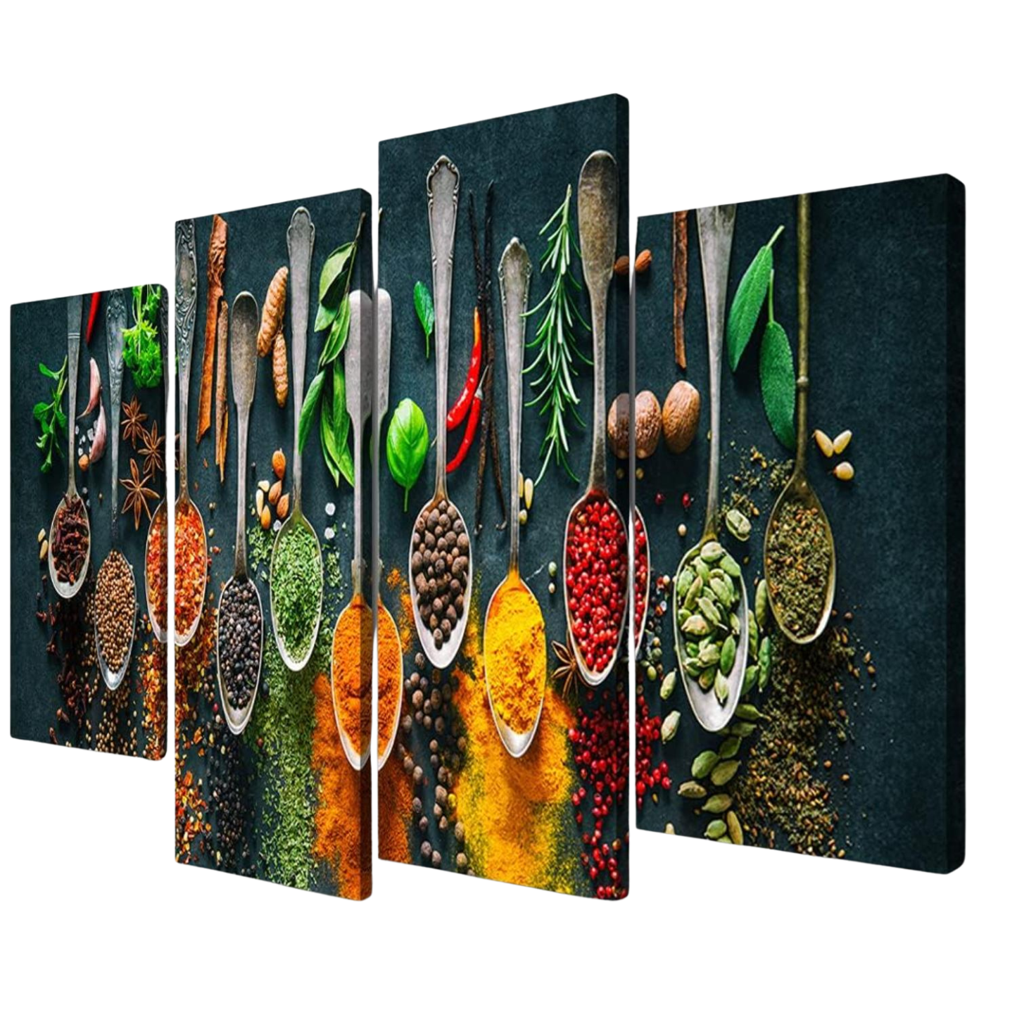 4 Modern Kitchen Canvas Wall Art