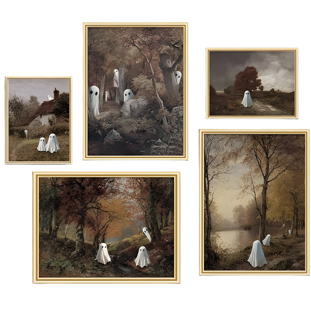 5 Piece Vintage Country Landscape Gallery Wall Art
