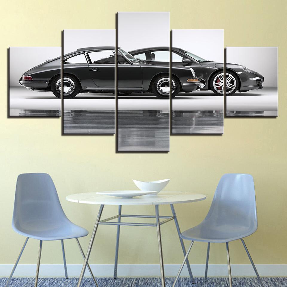 Classic Cars 5 Piece HD Panel Canvas Wall Art Frame-Original Frame