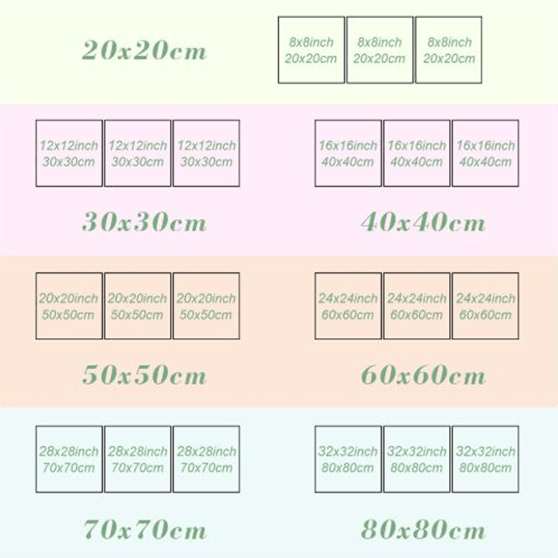 Flower Pattern 3 Piece HD Multi Panel Canvas Wall Art Frame-Original Frame