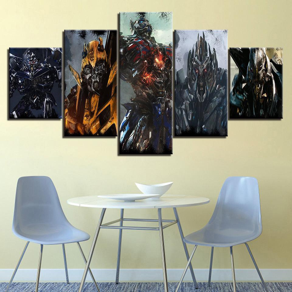 Transformers 5 Piece HD Multi Panel Canvas Wall Art Frame-Original Frame