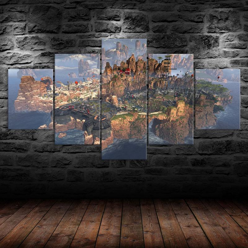 5 Piece Battlefield HD Multi Panel Home Decor Canvas-Original Frame