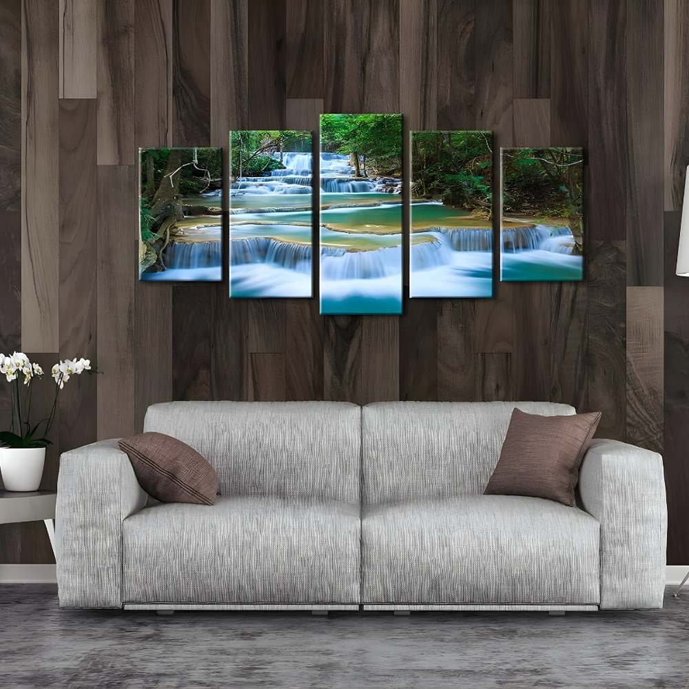 Peaceful Waterfall Canvas Set