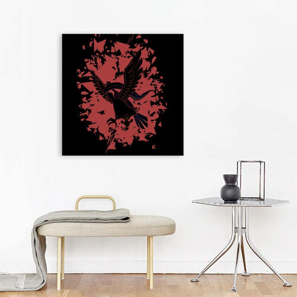 Abstract Eagle & Snake 1 Piece HD Multi Panel Canvas Wall Art Frame-Original Frame