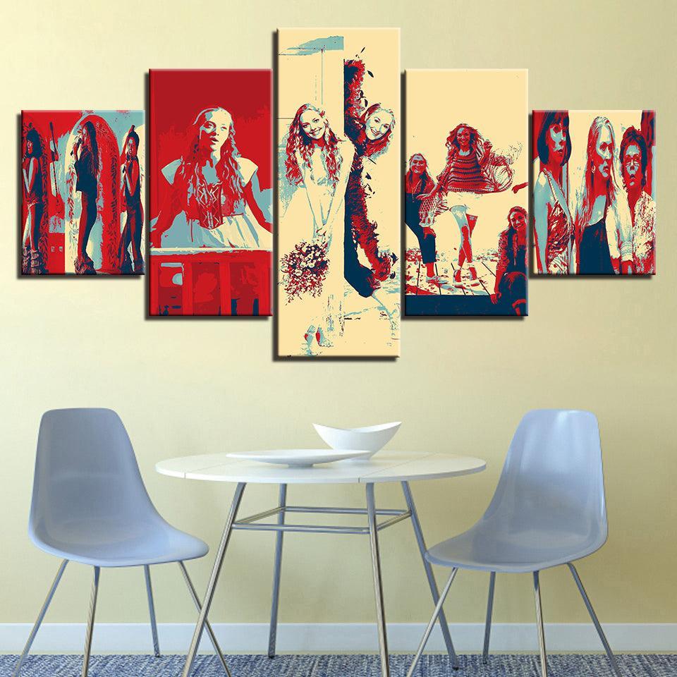 Mamma Mia Movie 5 Piece HD Multi Panel Canvas Wall Art Frame-Original Frame